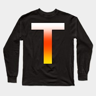 Fire Letter T Long Sleeve T-Shirt